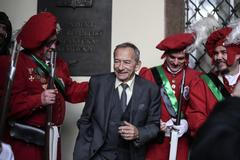 Hornický pochod Prahou ke svátku svaté Barbory a sto letům republiky