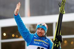 Ruský biatlonista Alexander Loginov na MS 2020