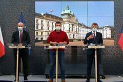 vláda rouška Prymula Hamáček Babiš