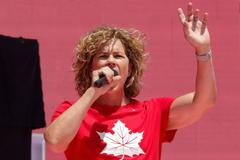 Three-time rowing gold-medallist Marnie McBean is named Canada's Olympic chef de mission for the Tokyo 2020 Summer Games during Canada Day festivities on Parliament Hill in Ottawa