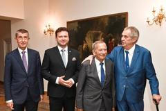 Andrej Babiš, Radek Vondráček, Jaroslav Kubera, Miloš Zeman