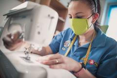 rouška, šití, výroba, městská policie, pardubice