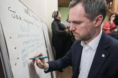 Stop Airbnb - Protest proti Airbnb v bytě v Jindřišské ulici, Praha