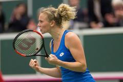 Siniaková vs. Buzarnescuová, Fed Cup, Česko vs. Rumunsko