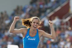 Kontinentální pohár v atletice, Ostrava 2018: Řecká tyčkařka Katerina Stefanidiová závodící v barvách evropského týmu