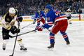 hokej, NHL 2019/2020, New York Rangers - Boston, David Pastrňák, Brady Skjel
