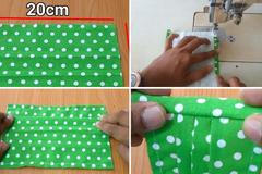 Čtverec látky a dva proužky. Lidé si roušky šijí sami doma