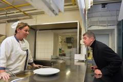 Andrej Babiš v jídelně