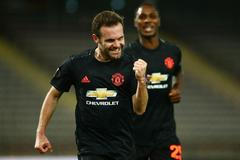 fotbal, Evropská liga 2019/2020, LASK Linec - Manchester United, Juan Mata