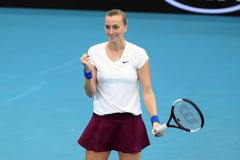 Petra Kvitová na turnaji v Brisbane 2020