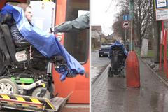 Vozíčkář jel vlakem za kamarádkou, 8 kilometrů musel po hlavní.