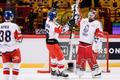 hokej, Švédské hry 2020, Česko - Rusko, radost českých hokejistů, Jakub Krejčík, Dominik Furch