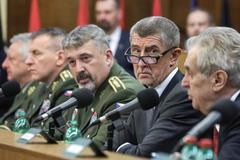 Generální štáb Armády ČR - Miloš Zeman, Andrej Babiš, Aleš Opata