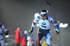 Michal Krčmář ve sprintu Světovho poháru v Novém Městě na Moravě