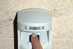 Snímač otisků prstů.