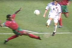 fotbal, ME 1996, čtvrtfinále, Česko - Portugalsko, Karel Poborský, Helder Cristóvao