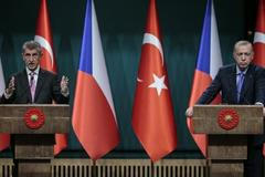 Turecký prezident Recep Tayyip Erdogan a český premiér Andrej Babiš
