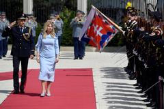 Nová slovenská prezidentka Zuzana Čaputová se ujala úřadu, 15. 6. 2019