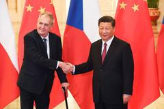 Zeman na návštěvě Číny