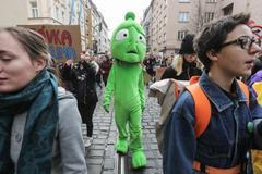 Fridays for Future Praha - první studentská stávka / protest za změnu postoje v boji proti změně klimatu, 15. 3. 2019