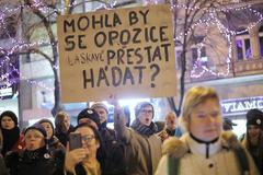 Milion chvilek demonstrace Václavské náměstí 17. prosinec 2019