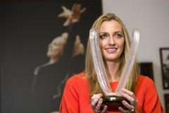 Petra Kvitová s Cenou Věry Čáslavské