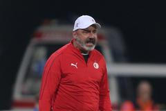 Jindřich Trpišovský v utkání 14. kola F:L Plzeň - Slavia