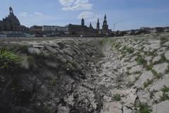 Labe v Drážďanech vysychá.