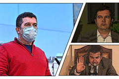 2 minuty - Jan Hamáček před červenou mikinou