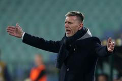 Jaroslav Šilhavý v zápase kvalifikace ME 2020 Bulharsko - Česko