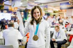 Veronika Vítková v Českém domě na ZOH 2018