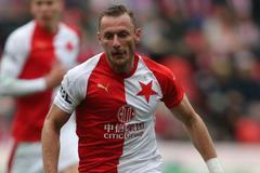 Vladimír Coufal v zápase 22. kola Slavia - Opava