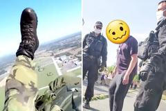 Policie a armáda na sítích nenudí. Někdy se honí na letišti, jindy si utahuje z lidí