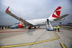 Výroční let ČSA a Letiště Praha k 80. výročí, směr Praha - Piešťany - Brno - Praha