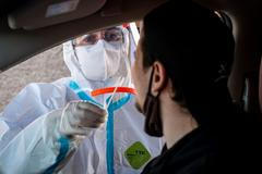 odběrové místo testování koronavirus