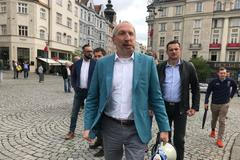 Klaus v Brně, kde se koná průvod příznivců jeho hnutí a sněm Trikolóry