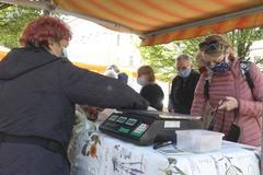 Farmářské trhy na Tylově náměstí, 20. dubna 2020