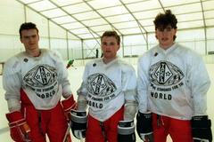 Robert Holík, Robert Reichel a Jaromír Jágr na MS 1990