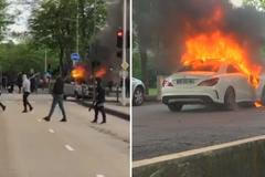 V Dijonu už čtvrtý den zuřil boj mezi gangy, opět hořela auta