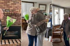 V 84 letech žili kvůli koronaviru poprvé od sebe. Návrat stařečků byl dojemný