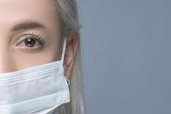 pleť, rouška, žena