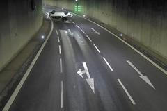 Dopravní nehoda v Husovickém tunelu v Brně