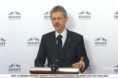 Živě: Předseda Senátu Miloš Vystrčil k informacím o prezidentovi. Sledujte brífink