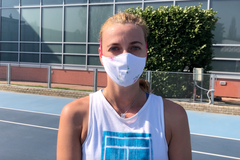 Dnešní venkovní trénink Petry Kvitové na TK Sparta Praha