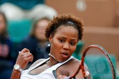 Americká tenistka Taylor Townsendová na French Open