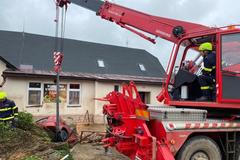 Šumvald, povodeň, hasiči,