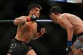 MMA, UFC, Henry Cejudo (red gloves) fights Dominick Cruz
