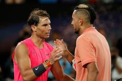 Rafael Nadal a Nick Kyrgios v osmifinále Australian Open 2020