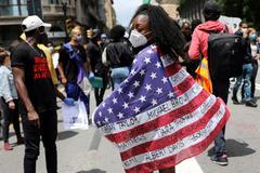 španělsko barcelona demonstrace rasismus floyd