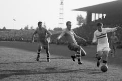 Jiří Hledík a Ferenc Puskás (1955)